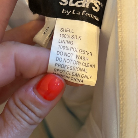 NWT La Femme Dancing with the Stars inspired 100% silk gorgeous dress! Sz 0 - Picture 8 of 11